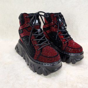 Gooseberry The Rhinestone Sneaker Wedges By Anthony Wang